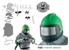 GVS RPB NOVA 2000 BLAST HOOD HELMET REPAIR CHOOSE THE PARTS YOU NEED NV2 NV-2