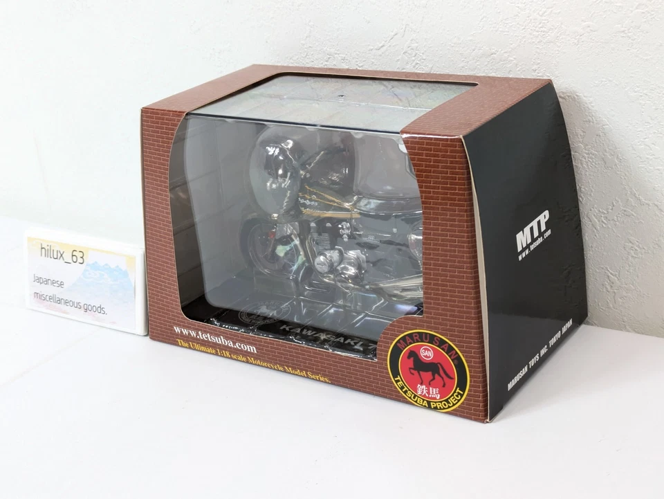 Marusan tetsuba 1/18 KAWASAKI Z2 750RS amarillo caramelo modelo de motocicleta diecast Foto 2 de 4