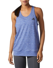 NEW Women's ADIDAS PERFORMER BANDED TANK Size S/M/L/XL Blue