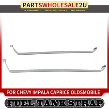 2x Steel Fuel Tank Straps for Chevrolet Impala 1973-1976 Caprice Buick LeSabre
