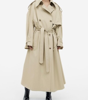 H&M Studio Collection oversized trench coat, size XL UK - Main Image