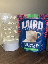 Laird Superfood Non-Dairy! *Reduced Sugar* Coconut Powder Coffee Creamer