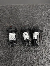 Lot of 3 IDEC HW1P-1FQD-R-24V HW 22mm Heavy Duty Red Pilot Light
