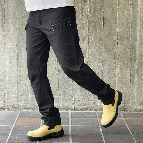 Men's Work Pants Cargo Trousers zip Pocket Tradies Pants Stretch Cotton - Picture 29 of 60