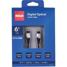 RCA 6 Ft. Digital Optical Audio Cable