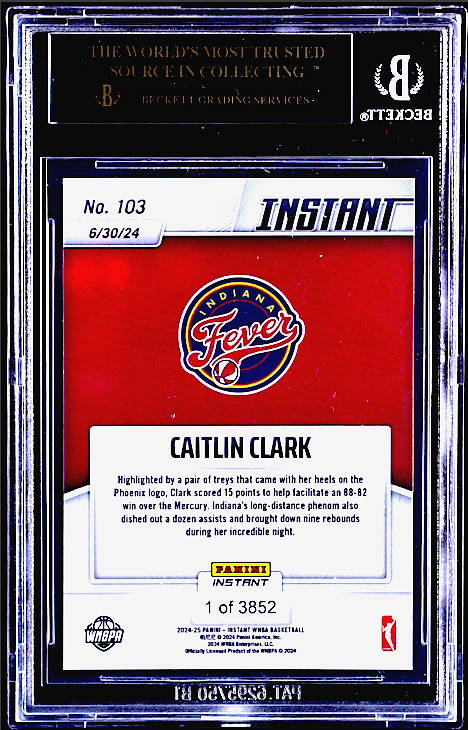 2) 2024 PANINI Instant WNBA Caitlin Clark ROOKIE CARDS SP Fever #28 - Foto 4