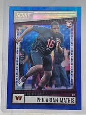 2022 Panini Score Football Phidarian Mathis Blue Foil /35 RC