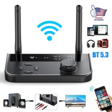 5.3 Long Range Bluetooth Transmitter Receiver For TV Home Stereo Audio Adapter.