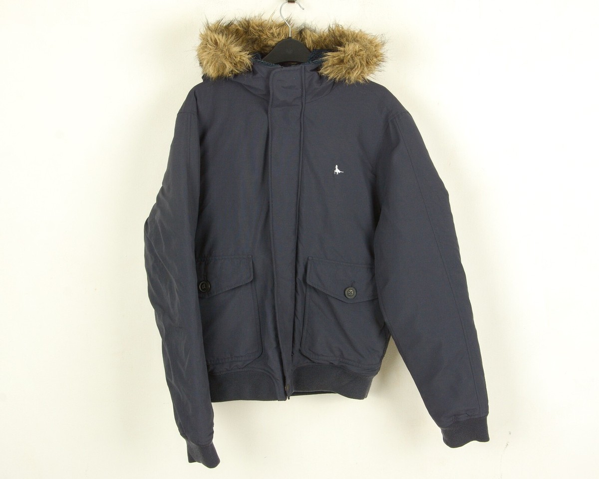 Parka Jacket Jack Wills Black Coat JACK WILLS Mens M Down Parka