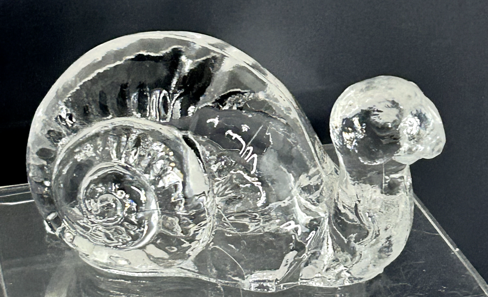 Vintage Cut Crystal Snail Hand Made In Italy