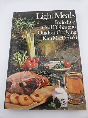 Light Meals Cold Dishes Outdoor Cookbook Book Kim MacDonald 1971 Hardcover Vtg