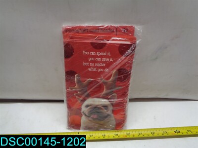 QTY=6: YOU CAN SPEND IT PUPPY DOG CHIRSTMAS MONEY AND GIFT CARD HOLDER'S