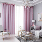 Blackout Curtains Room Star Hollow Decoration  Window Tulle Double Layer Curtain