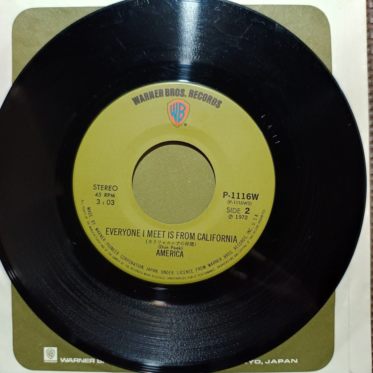 AMERICA-A HORSE WITH NO NAME P-1116W JAPAN ORIGINAL ISSUE 7
