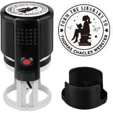 Custom Library Stamp weding Stamp | personalized Book Stamp 5 colors for teacher