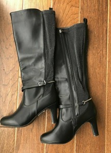 wide calf stretch back boots