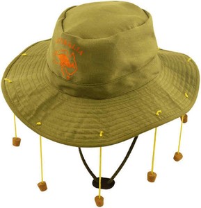 australian bush hat with corks