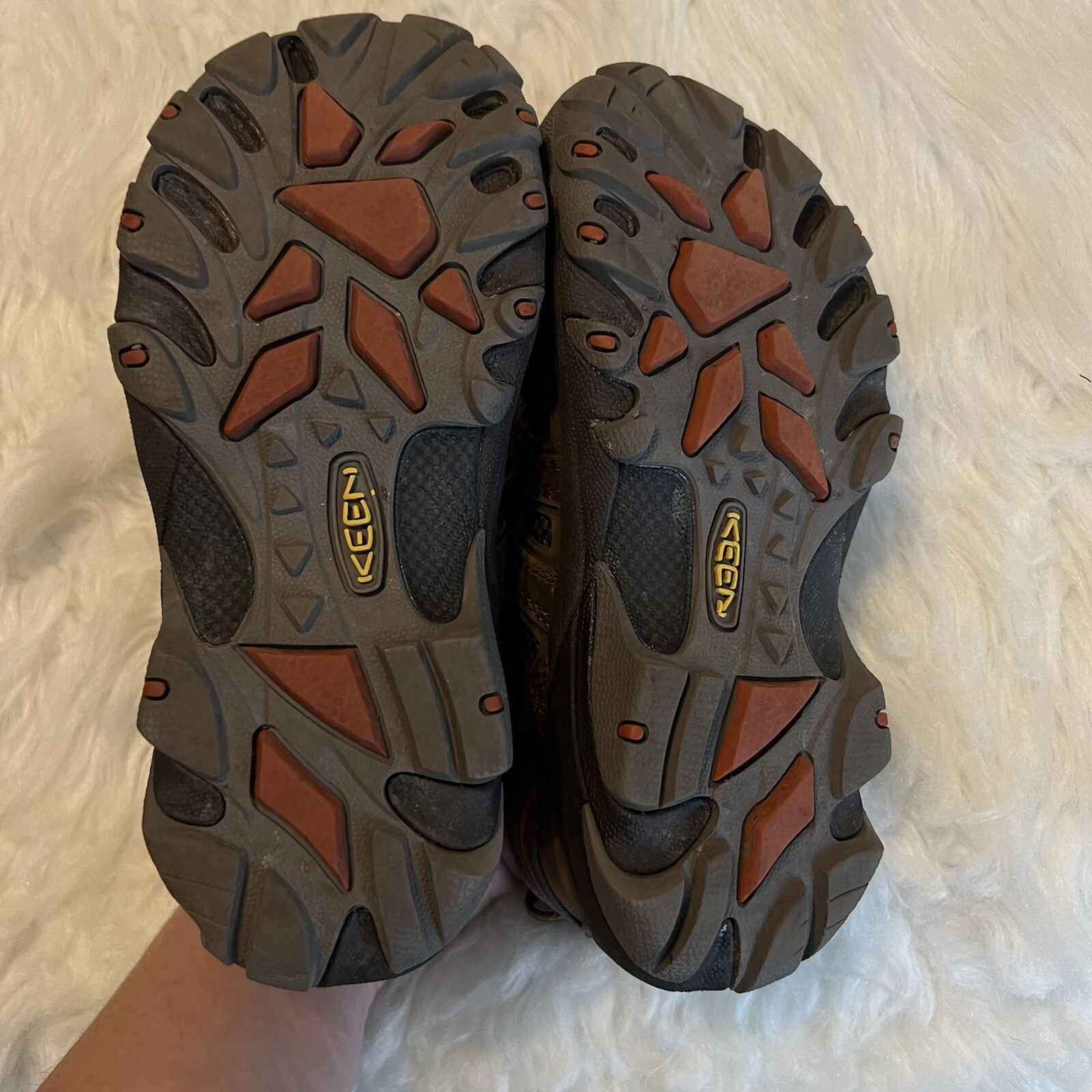 Scarpe da trail Keen Hiking Trail marroni in pelle stringate outdoor da donna taglia 5 US