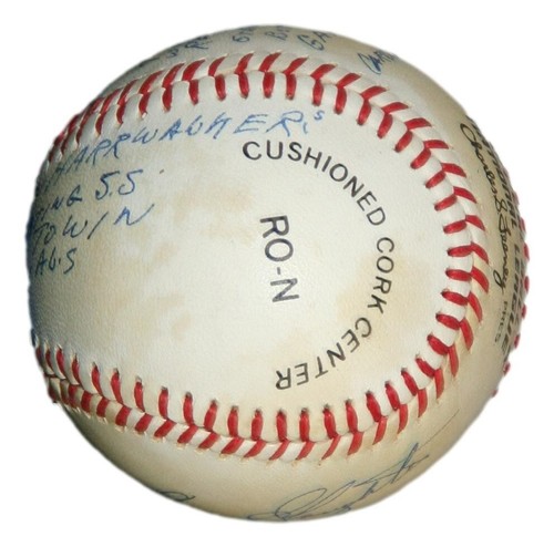 Enos Slaughter St. Louis Cardinals Signed ONL Baseball PSA/DNA Inscr. 'Mad Dash' - Picture 5 of 6
