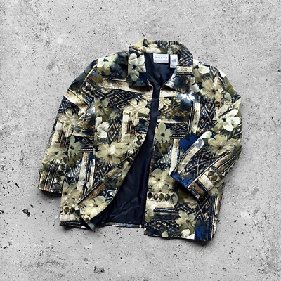 Alfred Dunner Damen Jacke Mehrfarbig Full Floral Print