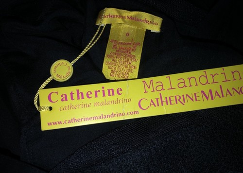 NWT Gorgeous Catherine Malandrino Balloon Sleeve Black Dress W/Cutout Size 0 - Picture 12 of 14