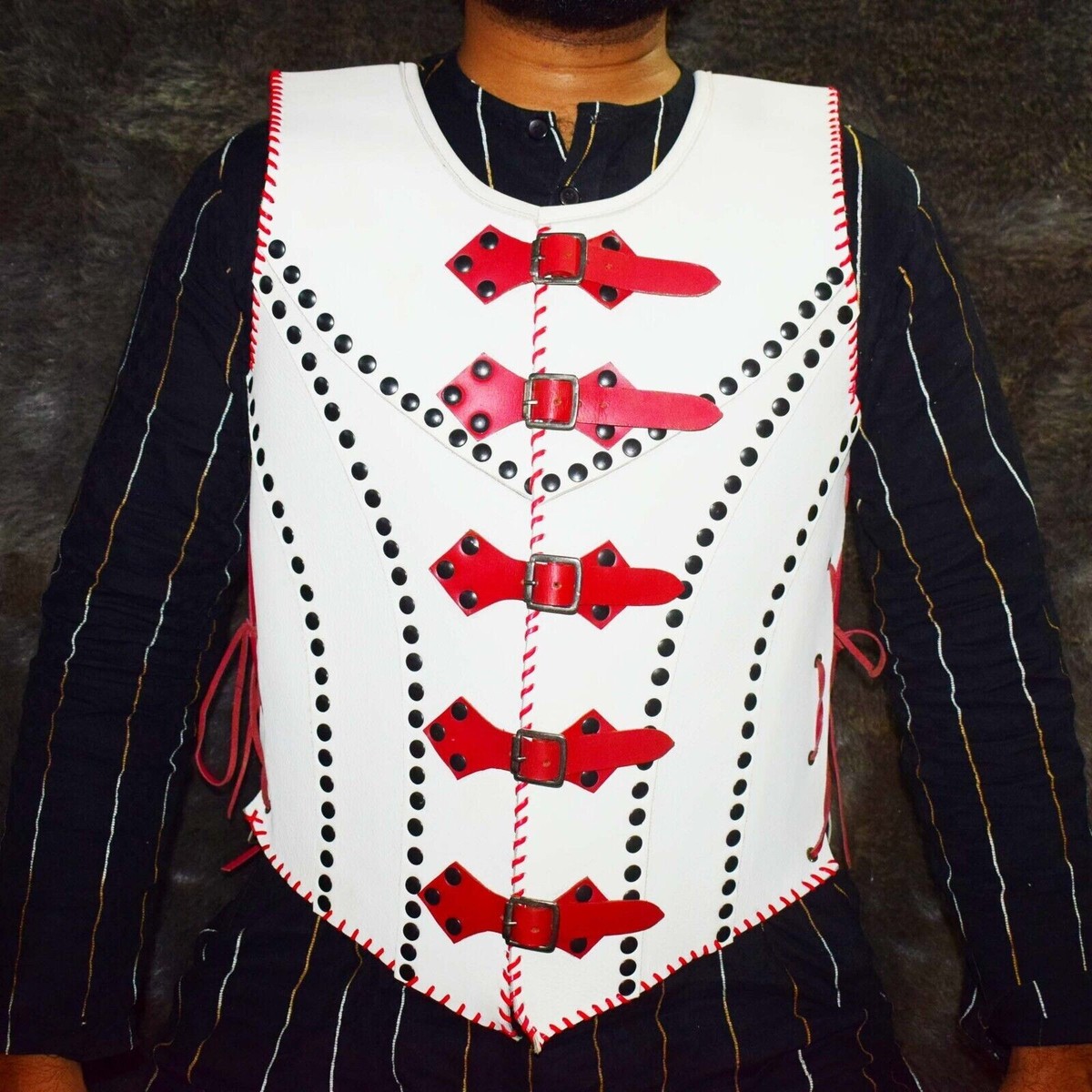 Wikinger Lederrstung Mittelalter Lederweste Jacke Larp Cosplay  Weihnachtskostm | eBay.de
