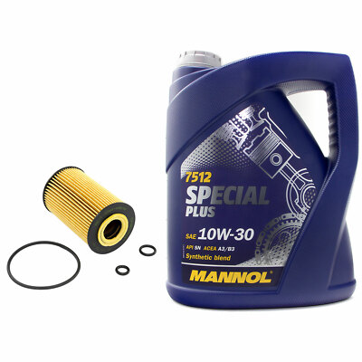 Motoröl Set Ölfilter SH4049P 10W-30 API SN 5 L für Audi A3 Sportback TT Roadster