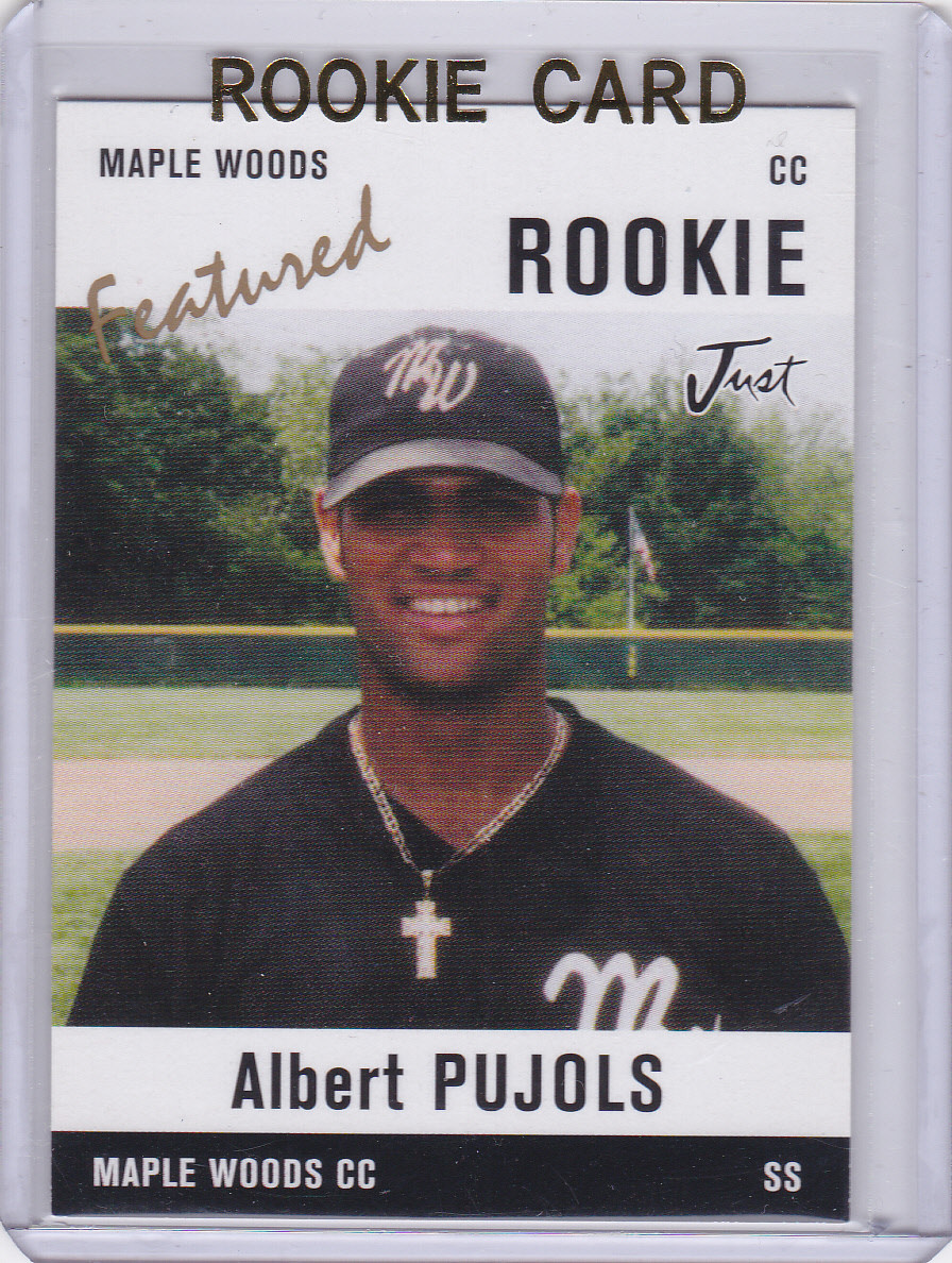 ALBERT PUJOLS ROOKIE CARD Maple Woods RC Baseball Minors CARDINALS