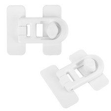 2pcs Baby Proof Toilet Locks, White Seat Locks for Toddlers with white