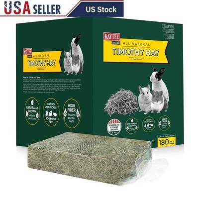 Timothy Hay Small Pets High Fiber Digestive Health Natural Non-GMO 11.25lbs New