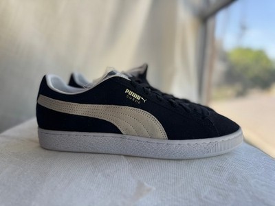 Size 10 - Puma Suede Classic 21 Black White