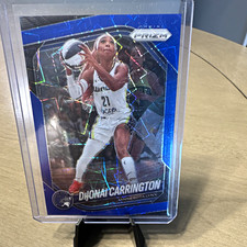 Panini 2025 Prizm WNBA Dijonai Carrington #9 Blue Parallel Minnesota Lynx
