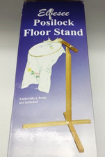 Elbesee Posilock Floor Stand Embroidery 18" 24" Quilting Hoops POSI Cross Stitch