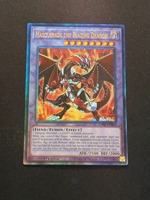 Yu-Gi-Oh! Masquerade the Blazing Dragon RA02-EN022 Ultimate Rare - NM - 1st Ed.