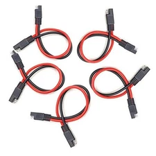  5pcs 1ft 12AWG SAE to SAE Power Automotive Extension Cable with Quick 