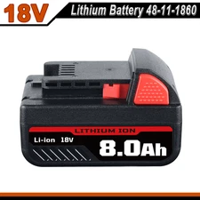 Battery For Milwaukee for M18 18V Lithium 8.0 AH Extended Capacity 48-11-1890 US