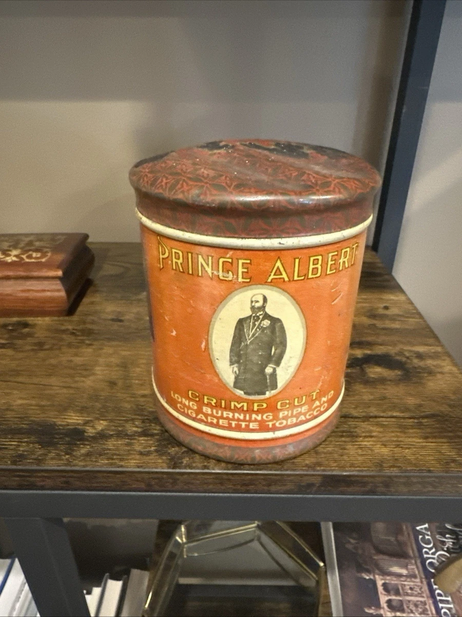 prince albert crimp cut tobacco tin 1907 Vintage Pocket Red R.J. Reynolds Patent Vintage Prince Albert Crimp Cut