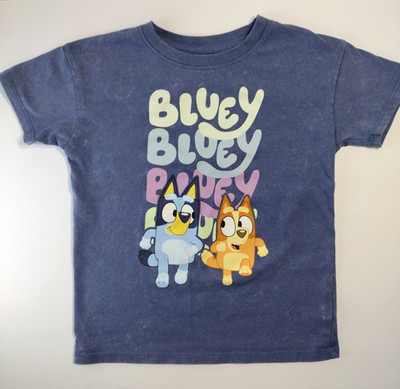Bluey Unisex T-Shirt Sz 5T Bingo Graphic Print S/S Kids Toddler Top