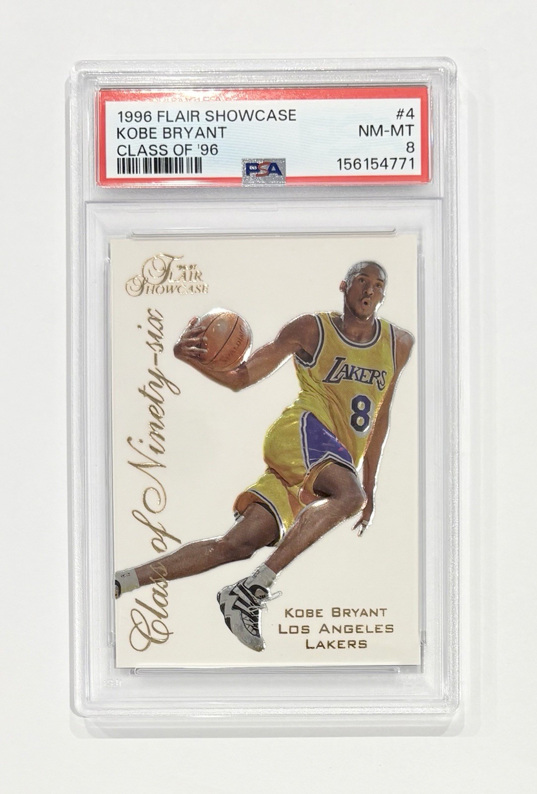 Kobe Bryant 1996 Flair Showcase #4 Class of '96 Price Guide