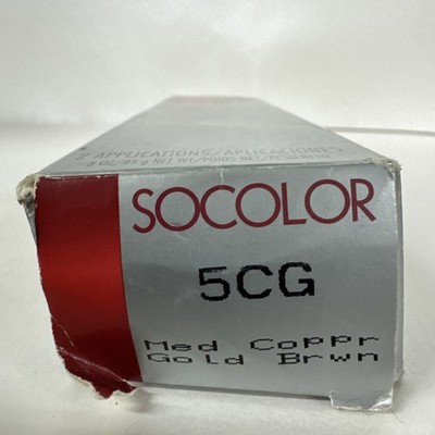 Matrix Socolor honey creme hair color reds 3 oz 5CG Medium Copper Golden Blonde
