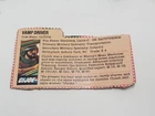 1982 GI JOE Clutch V1 File Card  Vamp Driver ARAH Vintage Figure Straight Arm