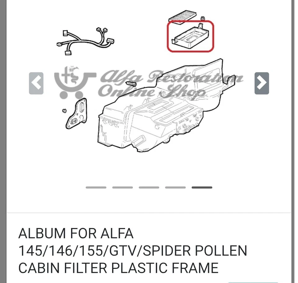 Original Luftfiltergehäuse für Tempra Tipo 145 146 155 GTV Spider .60809708 Foto 2 de 2