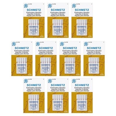 Embroidery Sewing Machine Needles - Precision Needles, Size 75/11, 5-Needle C...