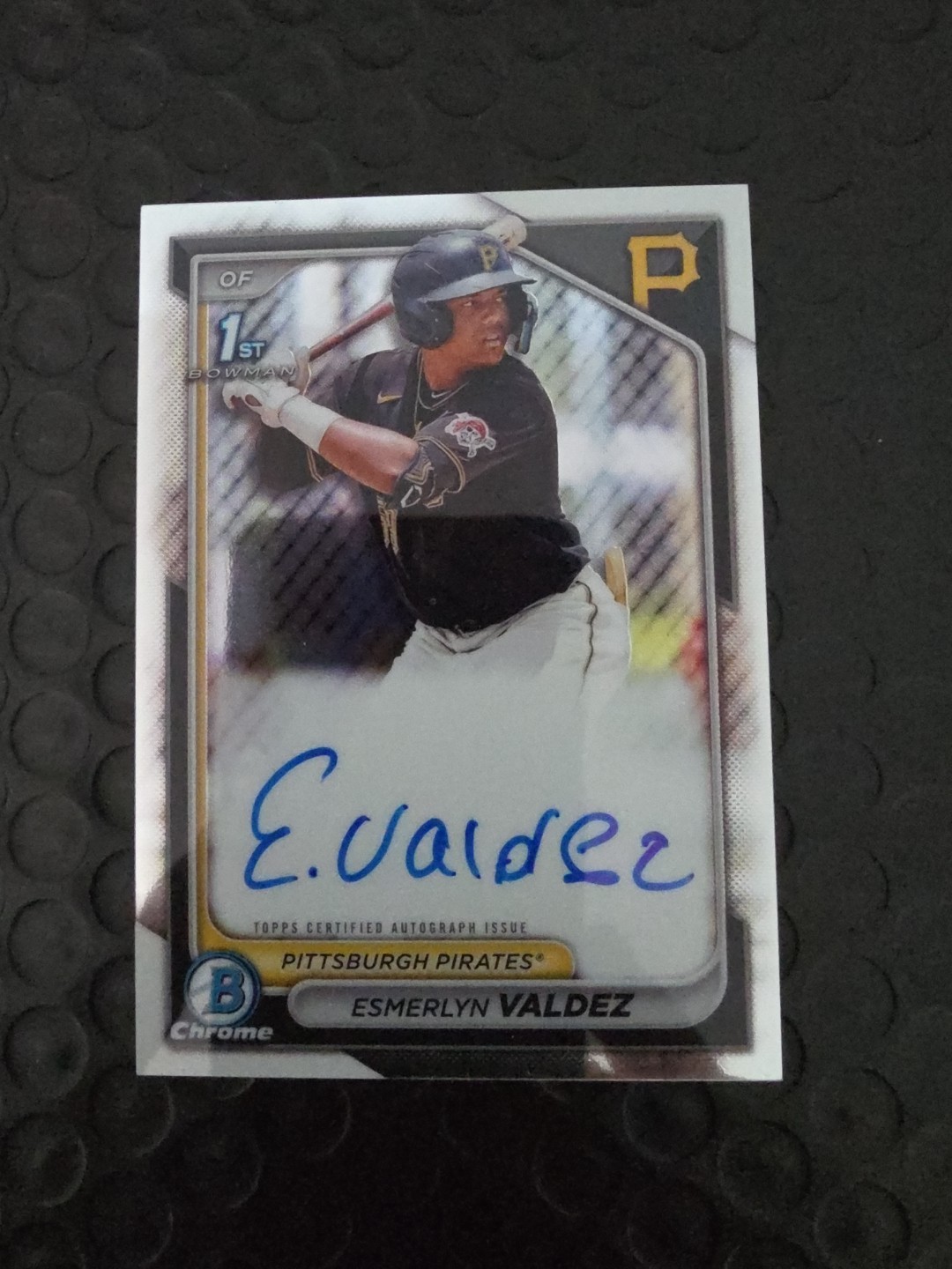 2024 Bowman Chrome Auto Esmerlyn Valdez 1st Prospect #CPA-EV Pirates