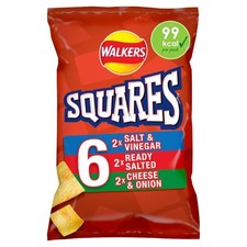 Squares Variety Multipack Snacks Crisps 6x22g