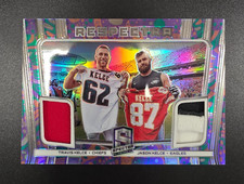 2020 Panini Spectra Football Jason Travis Kelce Respectra 1/5 Jersey Card #17