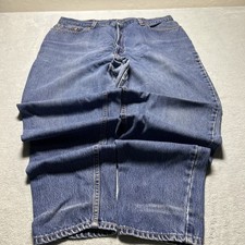 Y2K 2000s Made In USA Levis 550 Baggy Tapered Jeans Womens 20W 38x30 Slim Leg