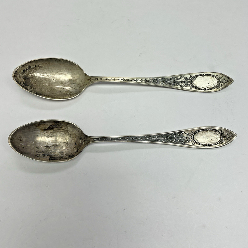 2 Adam by Whiting-Gorham Sterling Silver Teaspoon 6 1/8" Flatware 54.2g