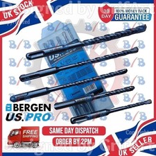 USPRO 5PC SDS PLUS DRILL BIT SET CARBIDE TIP BRICK CONCRETE MORTAR STONE MASONRY