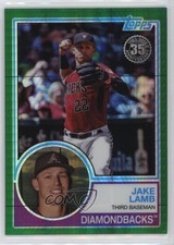 2018 Topps Silver Pack 1983 Design Chrome Green 59/99 Jake Lamb #118 z7j